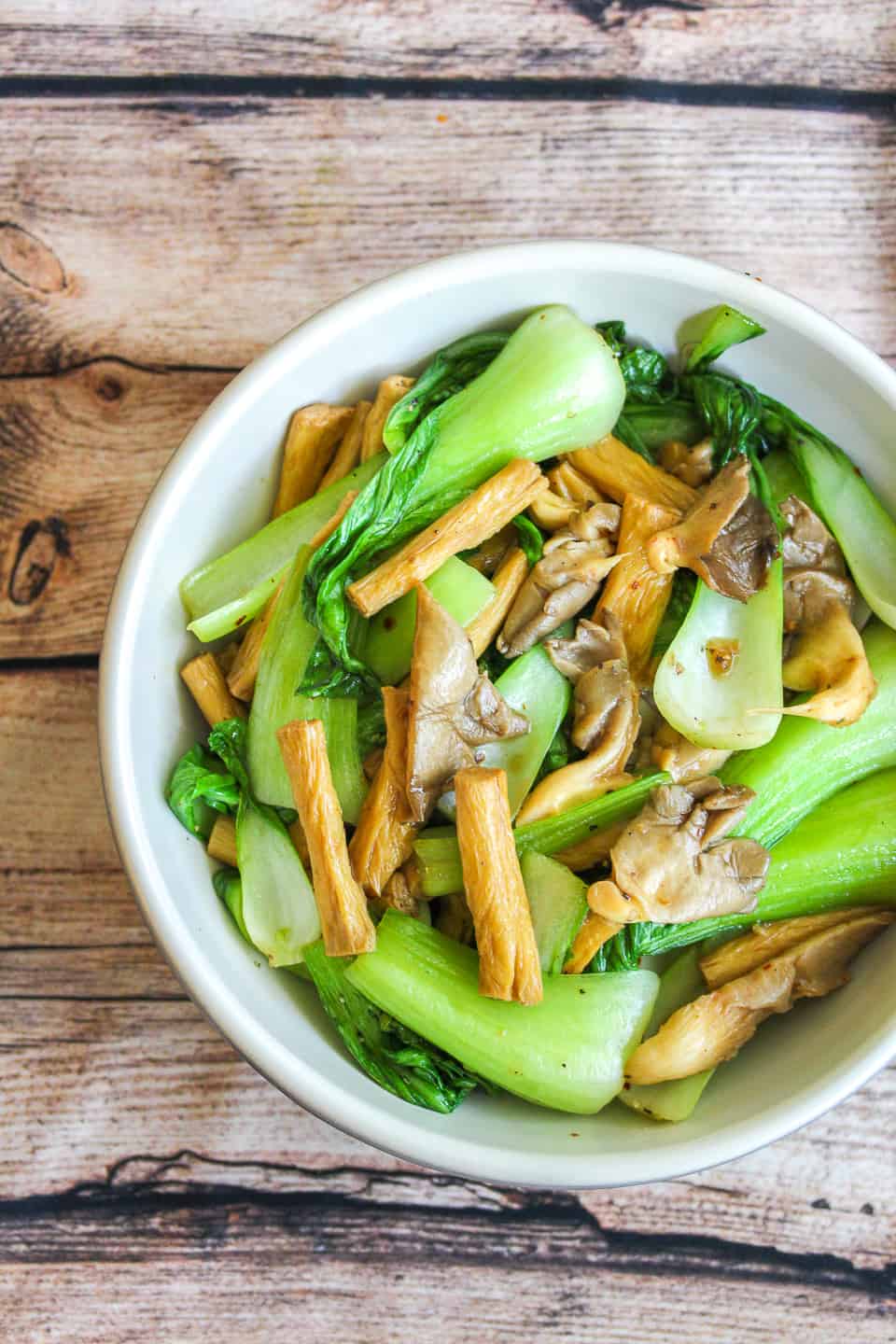 Introduction About Tofu skin and bok choy stir fry